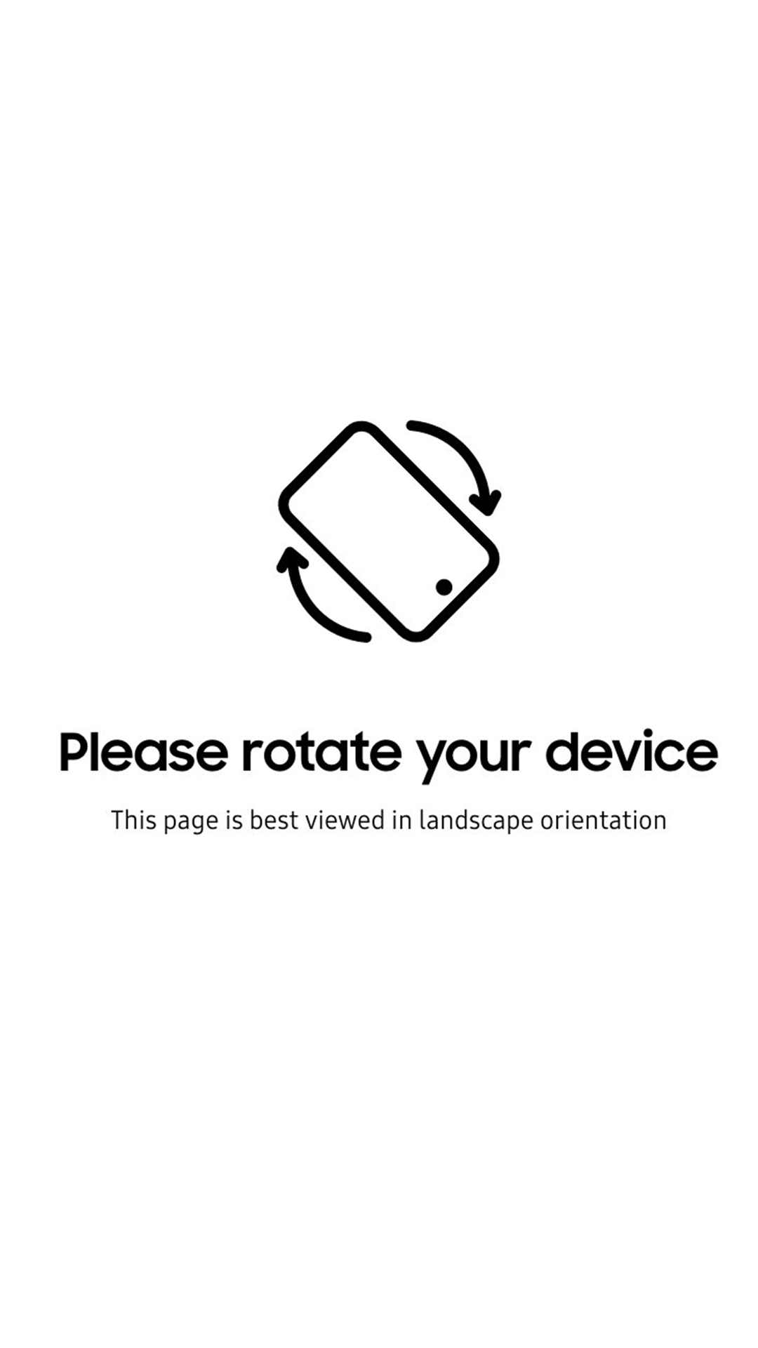 Please rotate your screen to landscape mode